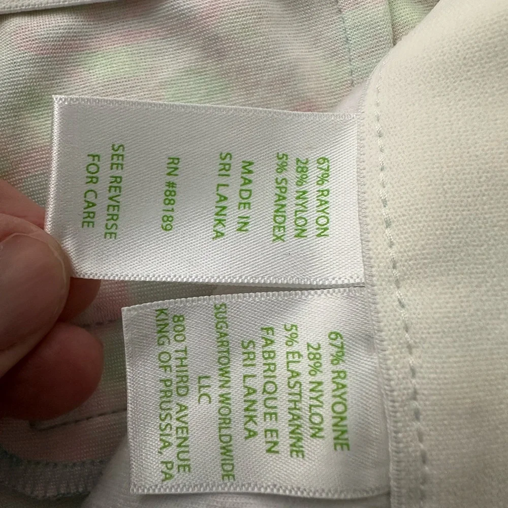 Lily Pulitzer Colorful Flamingo Print Slacks - Picture 7 of 9